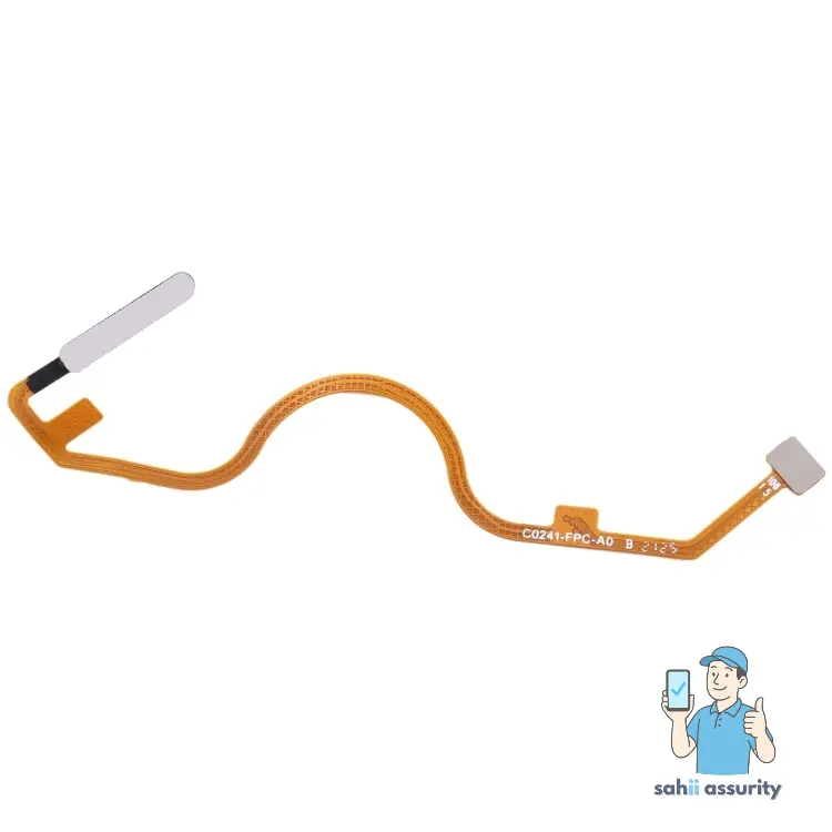 Fingerprint Sensor with Flex Cable for Infinix Note 11 Silver